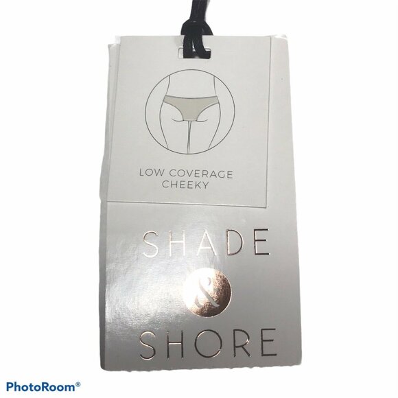 Shade & Shore Womens Size XL Swim Bikini Bottom Low Coverage Cheeky Red New - Picture 3 of 8